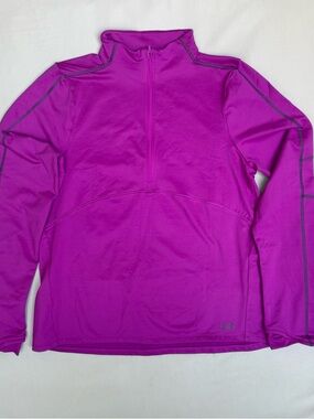Under Armour Magenta Quarter-Zip Performance Top